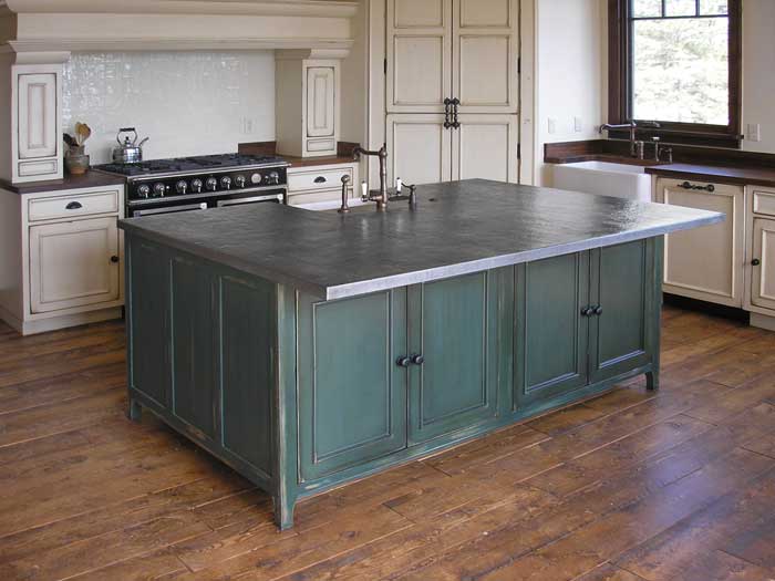 Zinc Pewter Countertop