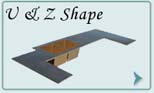 Bronze Countertops U & Z Shape