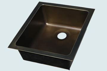 Custom Bronze and Brass Kitchen Sinks # 5232