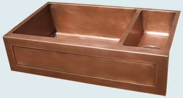 Copper Kitchen Sinks Special Apron  # 3677