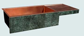 Copper Drainboard Sinks # 3504