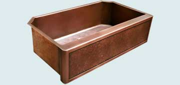Copper Kitchen Sinks Special Apron  # 3837