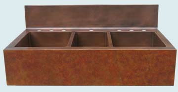 Copper Extra Large Sinks # 3632