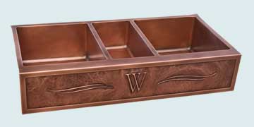 Copper Extra Large Sinks # 4349