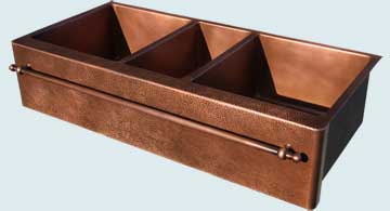 Copper Extra Large Sinks # 4456