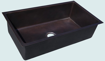 Custom Bronze and Brass Kitchen Sinks # 4496