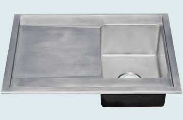 Custom Zinc Drainboard Sinks # 4821
