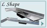 Stainless Steel  Countertops L Shape