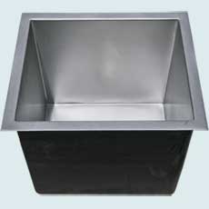 Custom Pewter Bar Sinks # 5055