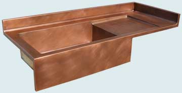 Copper Sinks  Kitchen Centers # 3681
