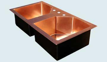 Custom Copper Kitchen Sinks # 3435
