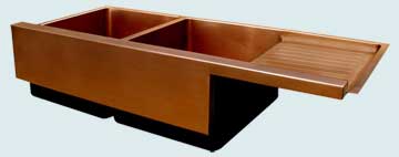 Copper Drainboard Sinks # 3448