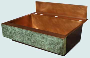 Copper Sinks Old World Patina # 3474