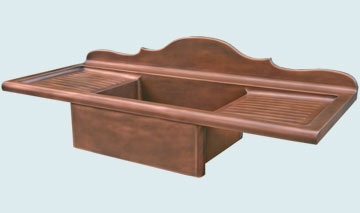 Copper Drainboard Sinks # 3513