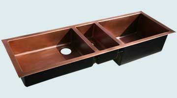 Copper Extra Large Sinks # 4444