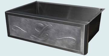 Stainless Steel Repousse Apron Sinks # 3733