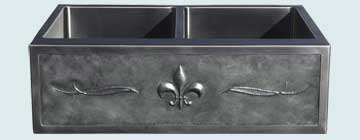 Stainless Steel Repousse Apron Sinks # 3739