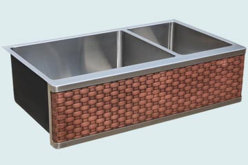Stainless Steel Woven Apron Sinks # 4887