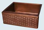 Copper Kitchen Sinks Woven Aprons