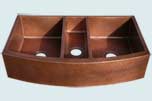 Copper Kitchen Sinks Curved Aprons